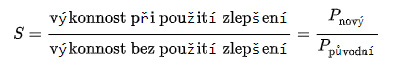 Výpočet maximálního zlepšení